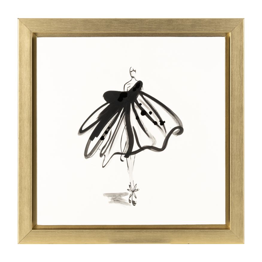 Sagebrook - Hand Painted Ballerina Pose (Set Of 3) in Gold