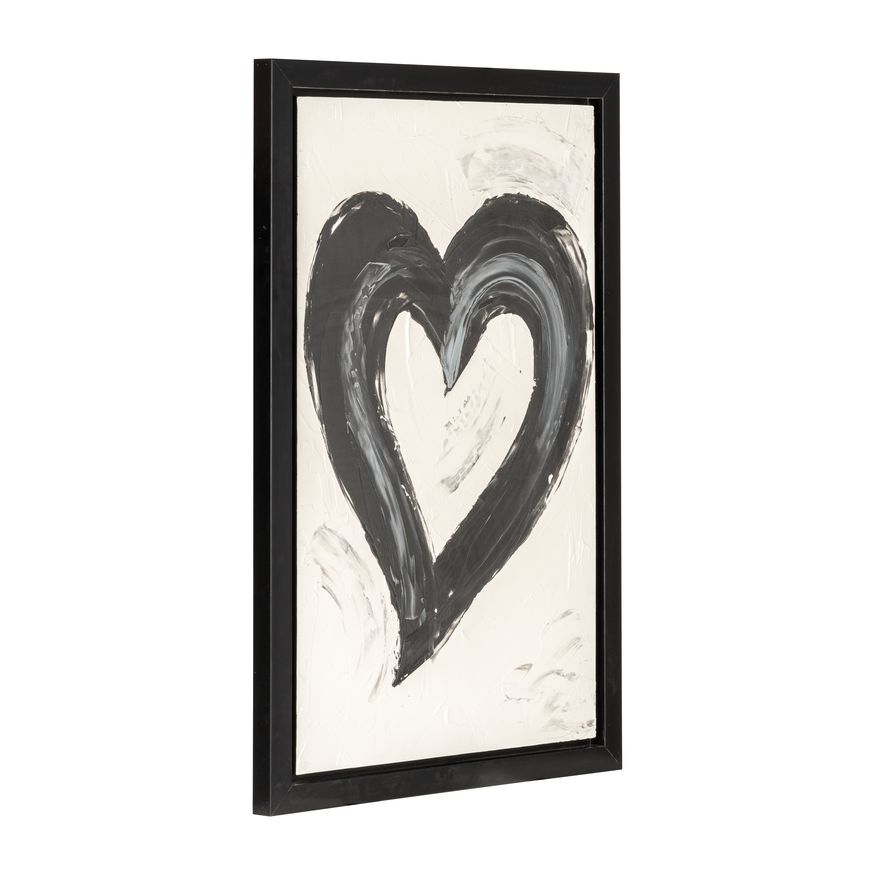 Sagebrook - Hand Painted Black Heart