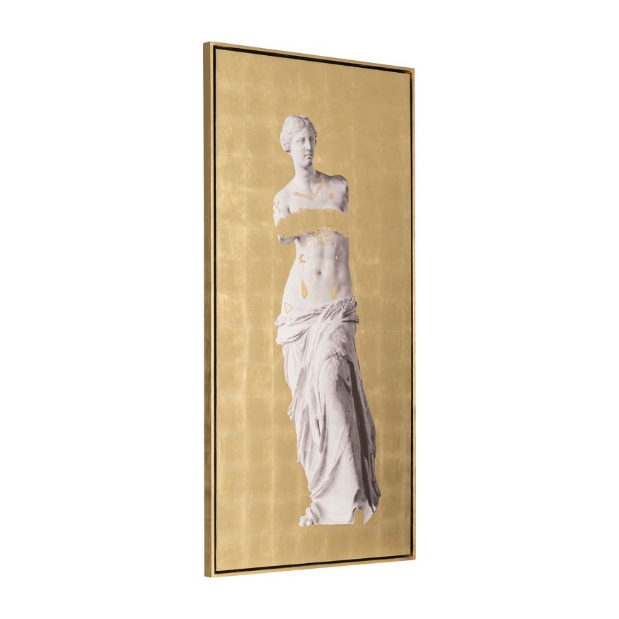 Sagebrook - Hand Painted Venus In Gold in White