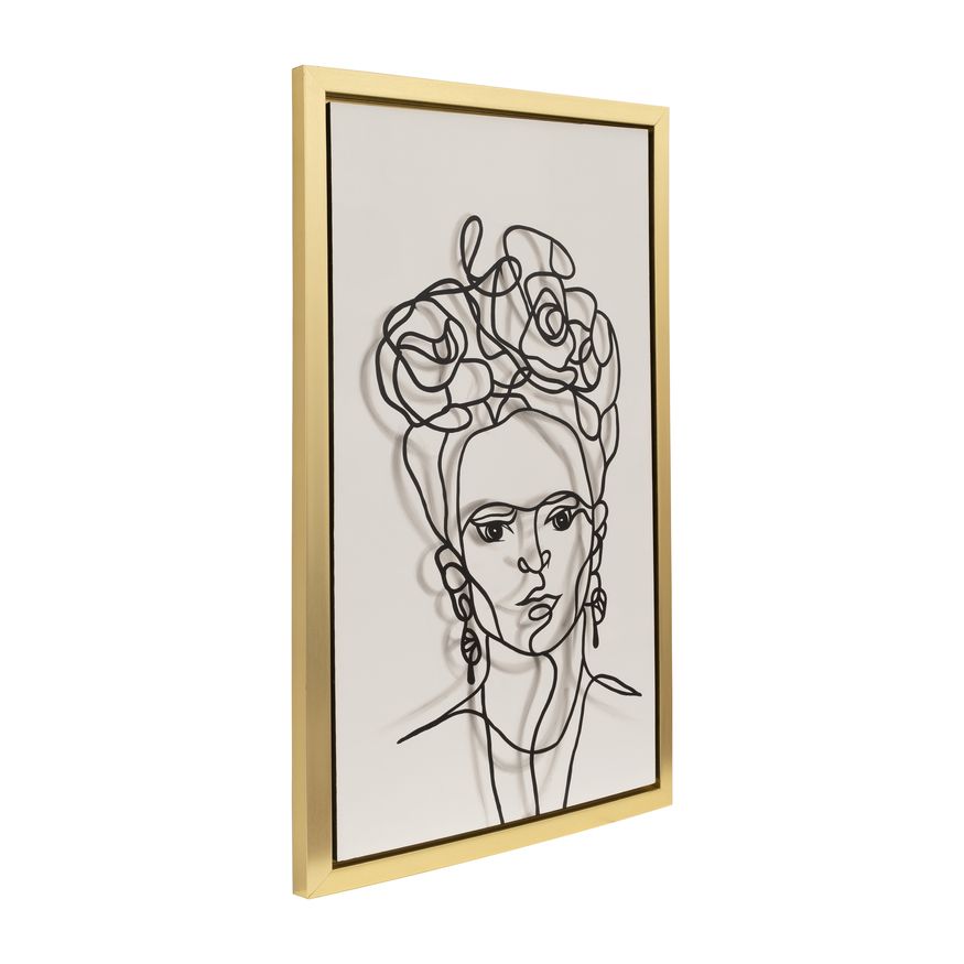 Sagebrook Gold Frame Hand Painted Face Illusion