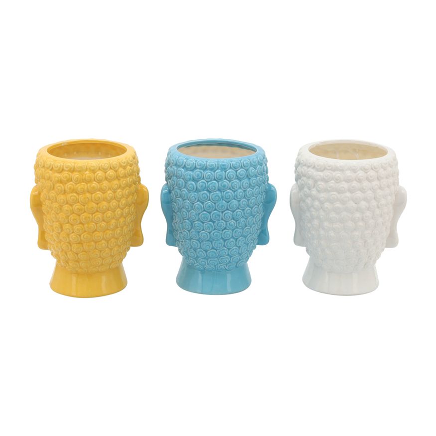 Sagebrook - 8.5" 40 Oz Buddha Citronella Candles (Set of 3) in Multi