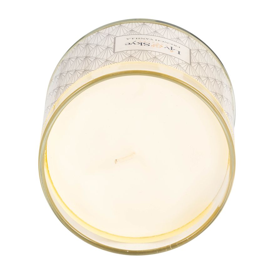 Sagebrook - 5" 13 Oz French Vanilla Lotus Candle in Blush