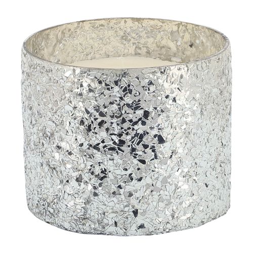 Sagebrook - 5" 17 Oz Spiced Pear Crackled Glass Candle