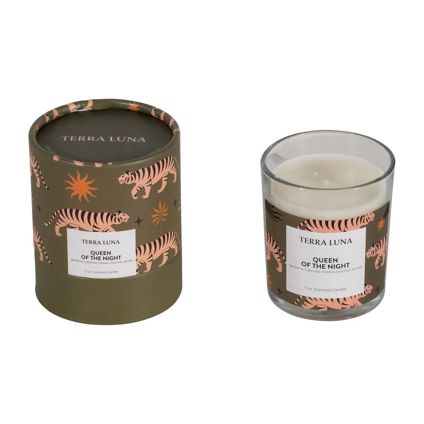 Sagebrook 4" 7 Oz Tiger Boxed Candle