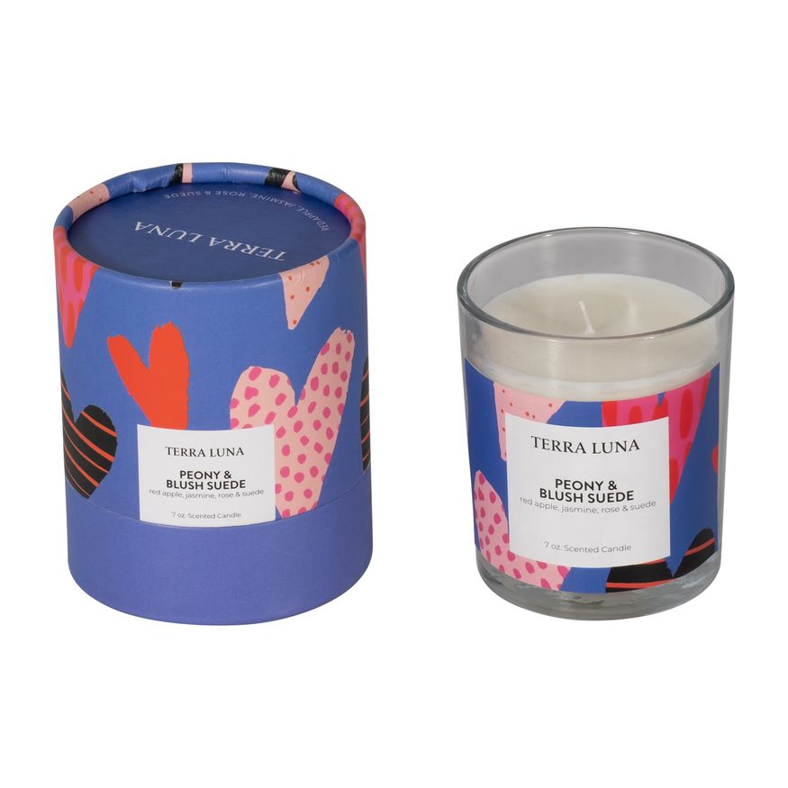 Sagebrook 4" 7 Oz Hearts Boxed Candle