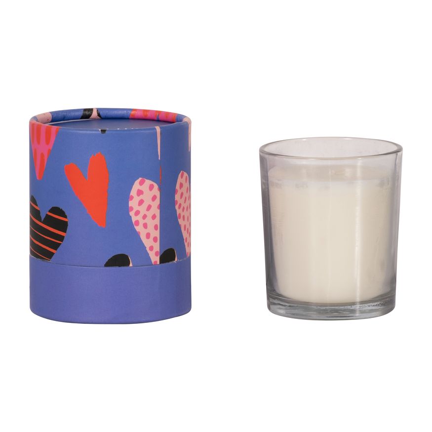 Sagebrook 4" 7 Oz Hearts Boxed Candle