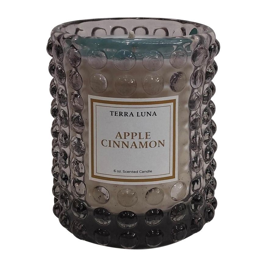 Sagebrook 3" 6 Oz Sweet Ambr Vanlla Bubble Glass Candle