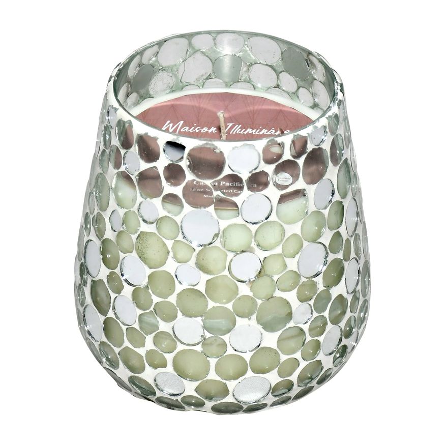 Sagebrook 4" 11 Oz Casa Pacifica Mosaic Candle