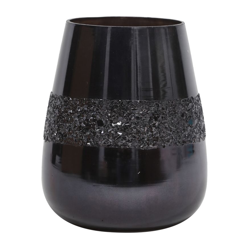 Sagebrook - 6" 26 Oz Forest Glitter Band Candle