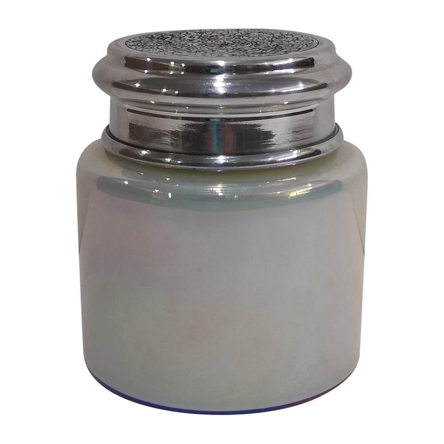 Sagebrook 4" 10 Oz French Vanilla Luster Lid Candle