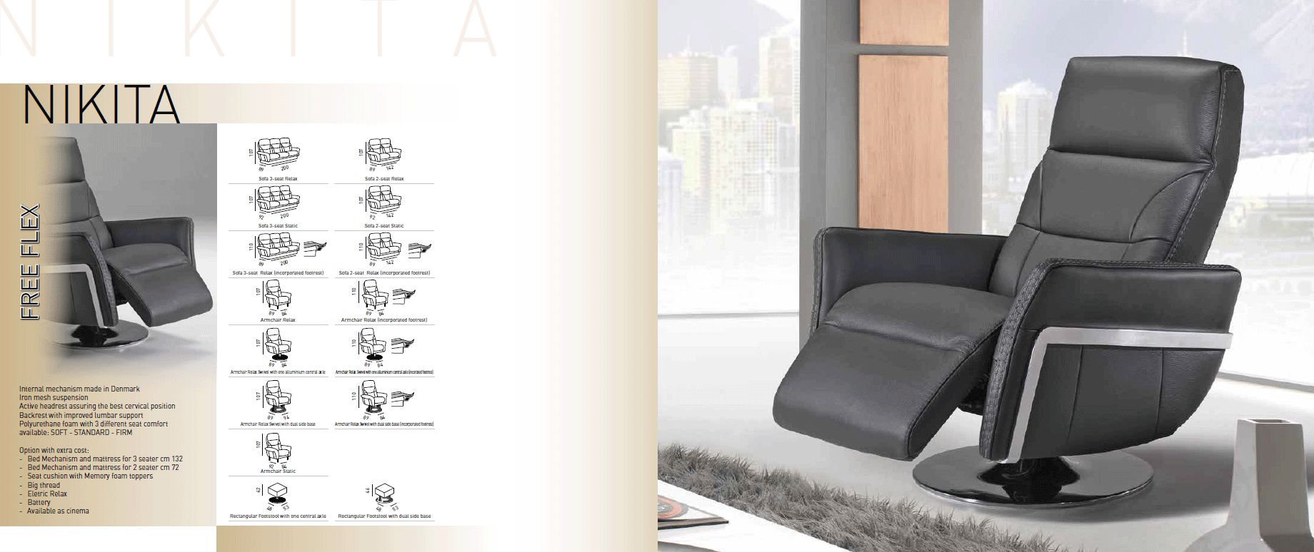 Satis - Nikita Armchair Relax Swivel