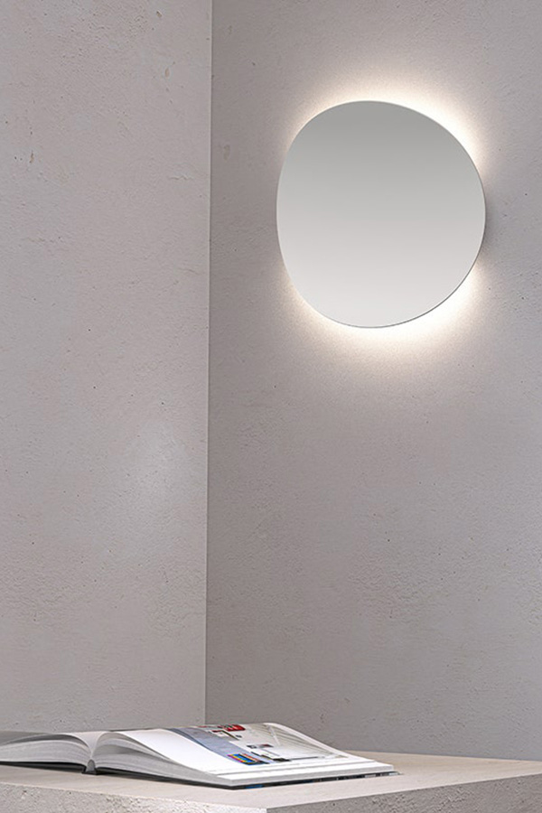 Sonneman Malibu Discs LED Sconce - Satin White, 10"