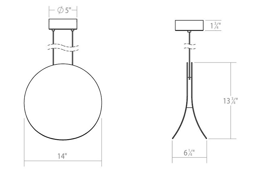 Sonneman Malibu Discs LED Pendant - Satin White, 14"