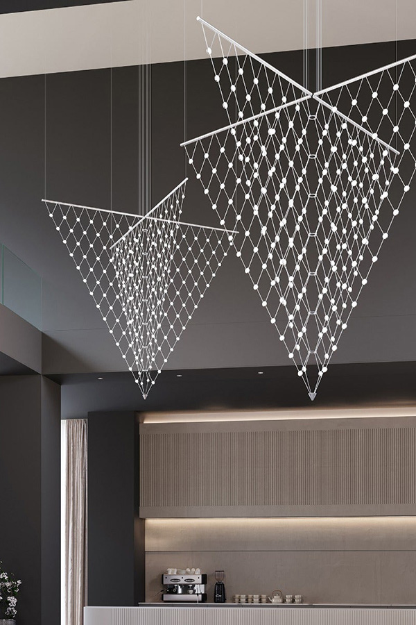 Sonneman Constellation Galaxy Matrix Arrow LED Chandelier - Standard