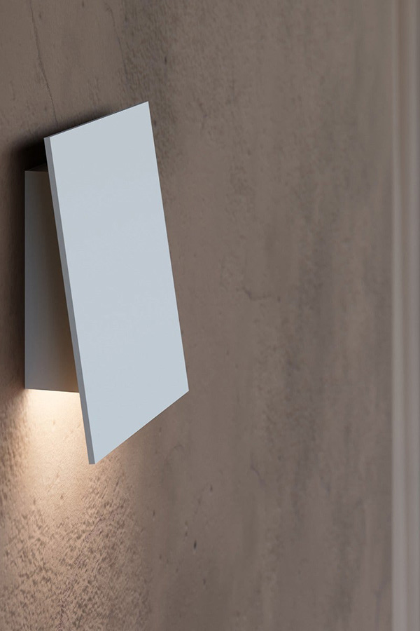 Sonneman Angled Plane Downlight LED Sconce - Textured White