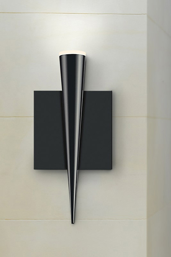 Sonneman Micro Cone LED Sconce - Satin Black