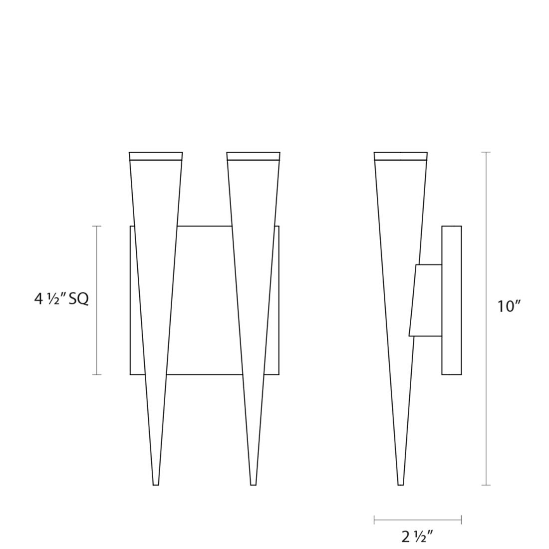 Sonneman - Micro Cone LED Double Sconce