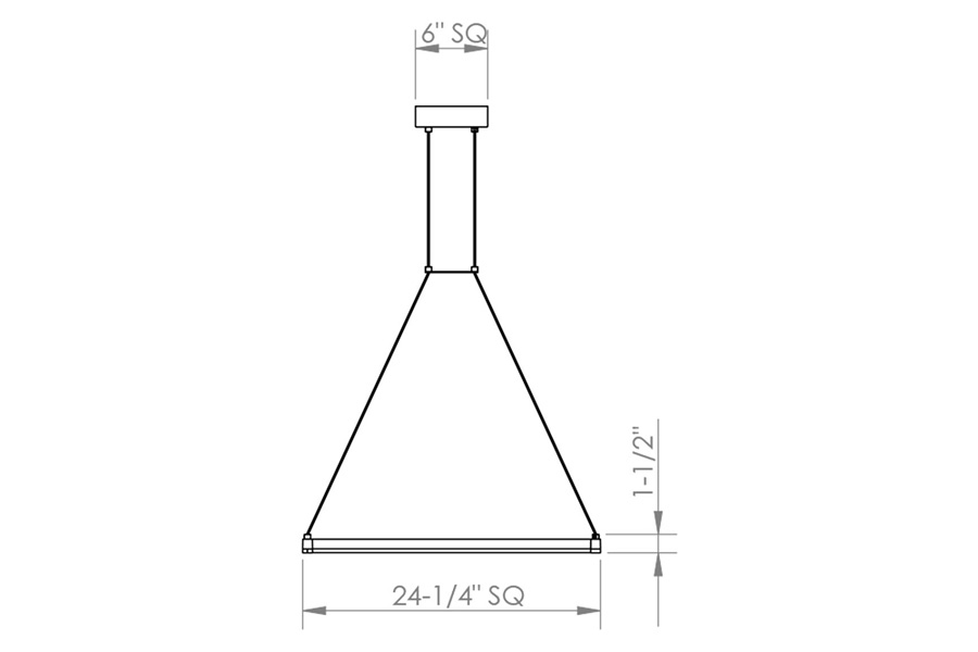 Sonneman - Stix Square LED Pendant