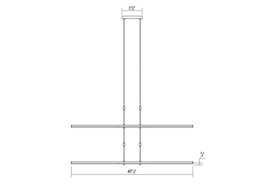 Sonneman Tik-Tak LED Chandelier - Satin Nickel, Stack 4-Tier