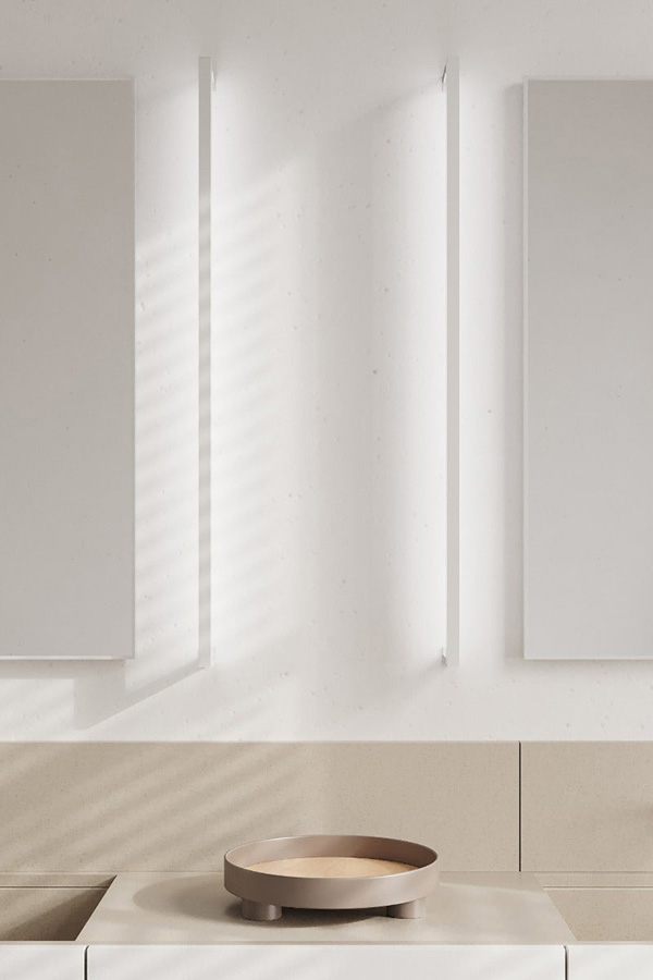 Sonneman Thin-Line Indirect LED Wall Bar - Satin White, 3", 3000K