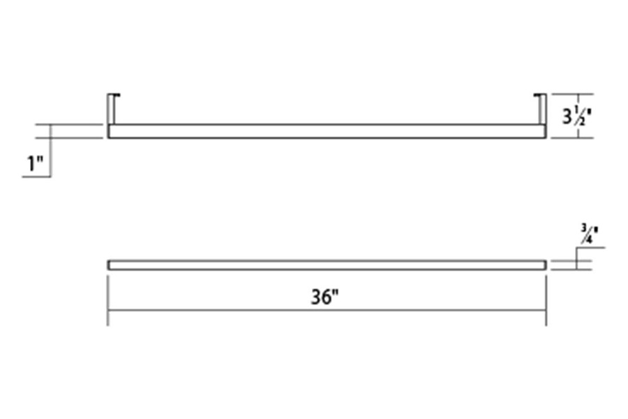 Sonneman Thin-Line Indirect LED Wall Bar - Satin White, 3", 3000K