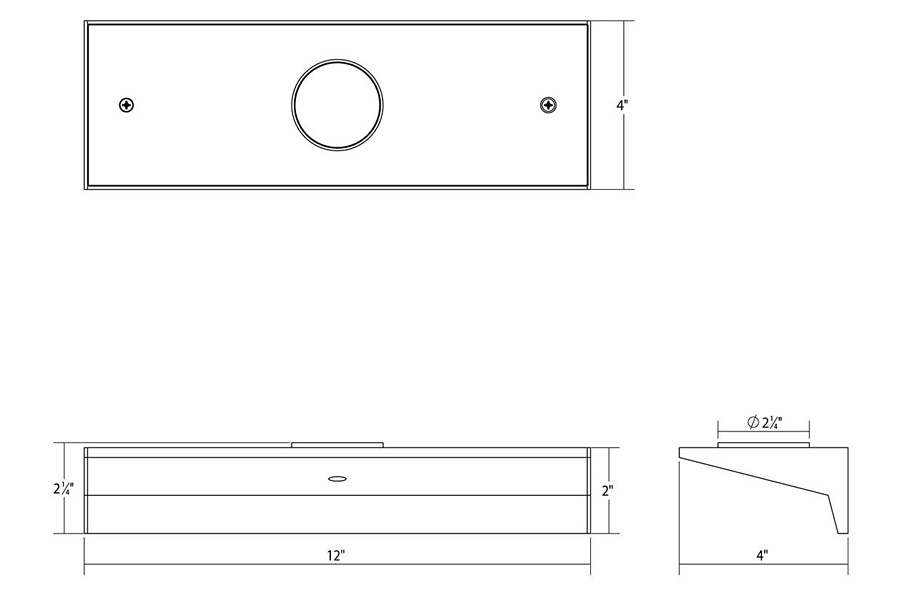 Sonneman Votives LED Wall Bar - Satin White, 1", .25" height x 2.25" diameter