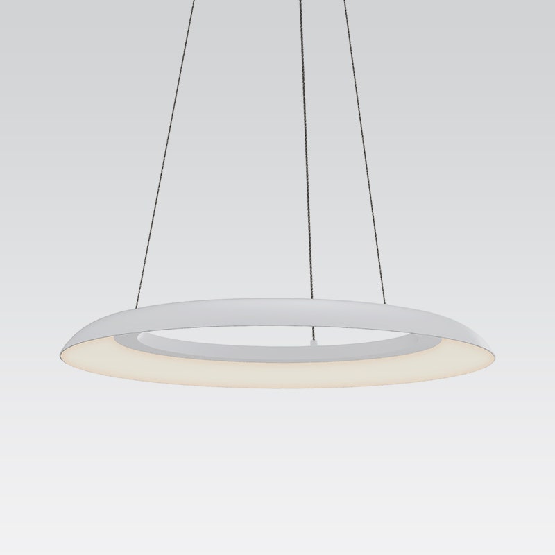 Sonneman Torus LED Pendant - 24", Satin White