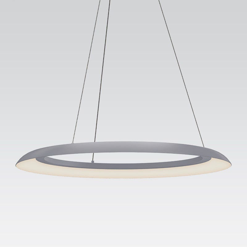 Sonneman Torus LED Pendant - 32", Dove Gray