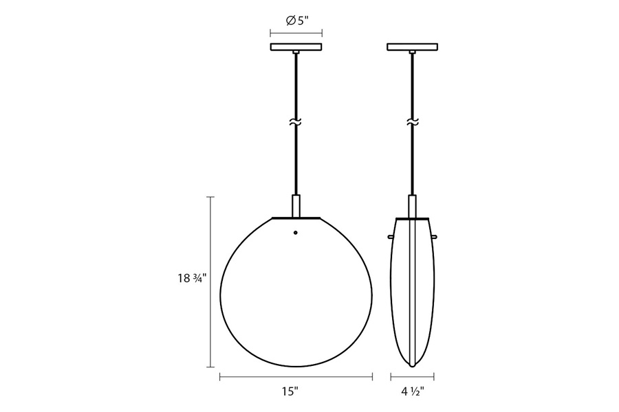 Sonneman™ Cantina LED Single Pendant - Satin Black, Large, Poured White Glass