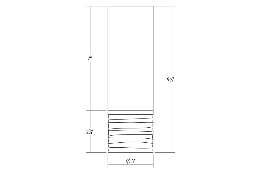 Sonneman ALC LED Pendant - Satin Nickel, 3" Small, 25 Narrow Flood Lens, Etched Ribbon Glass Trim