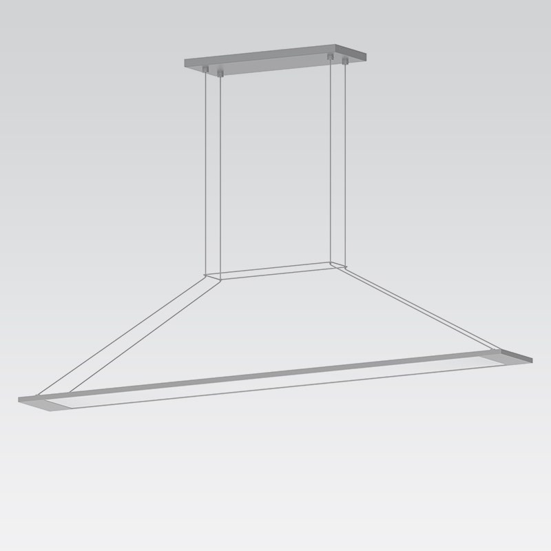 Sonneman Perfile LED Pendant - Bright Satin Aluminum