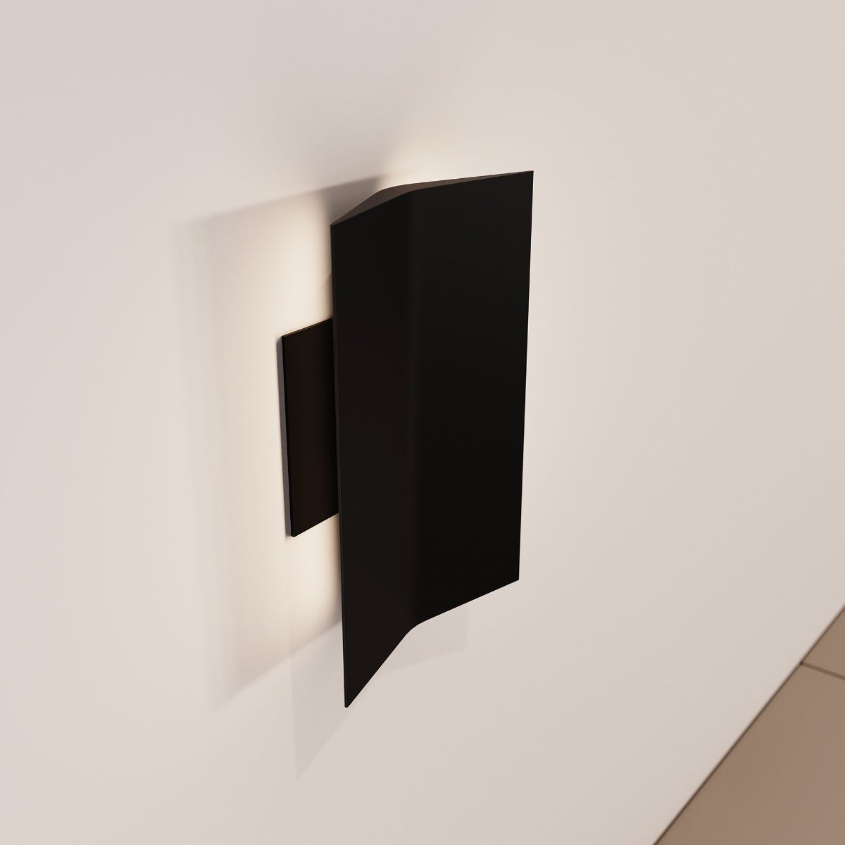 Sonneman Turo Sconce - Medium, Satin Black