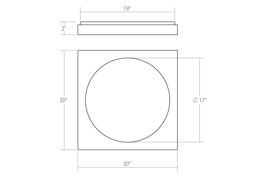 Sonneman Vuoto LED Mount - Satin White, 20"