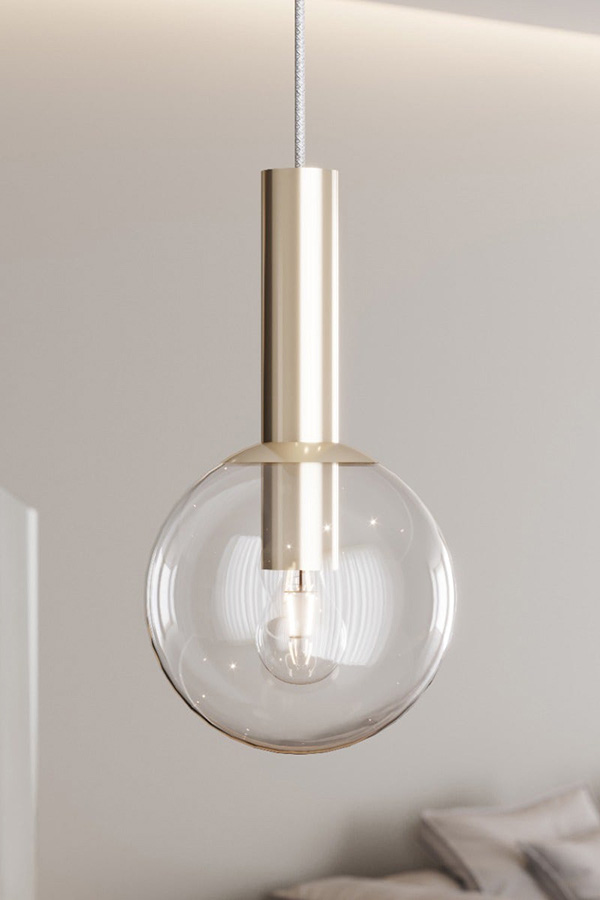 Sonneman Bubbles Single Pendant - Polished Nickel, 8" 1-Light