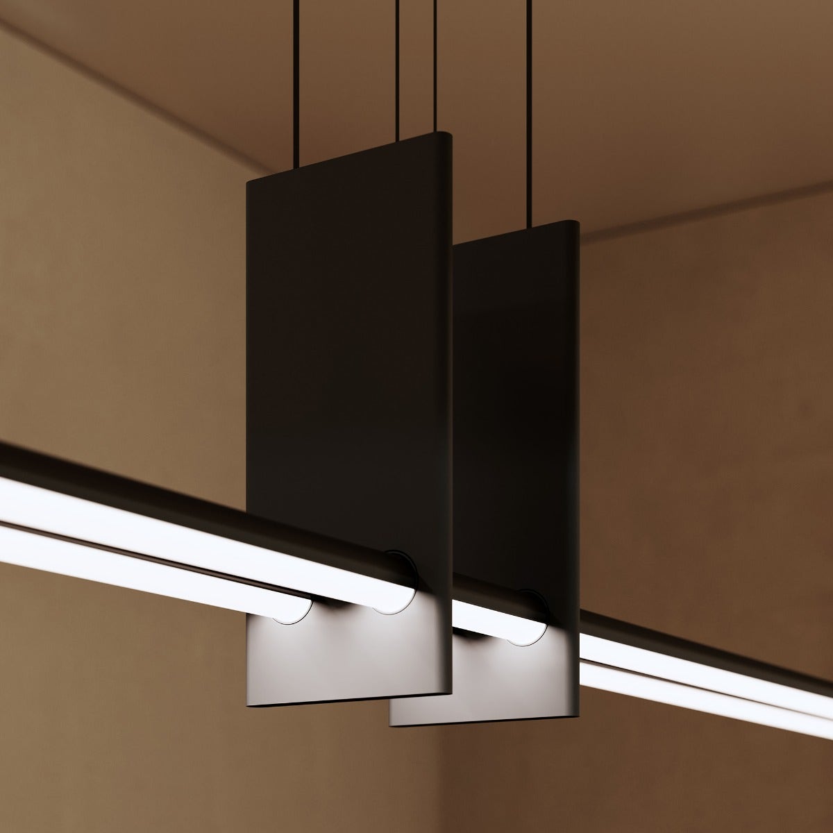 Sonneman Fino Duo Pendant - Satin Black