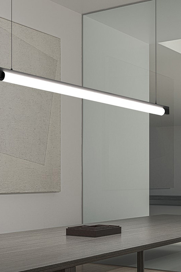 Sonneman Keel LED Pendant - Satin White, 44", 3000K