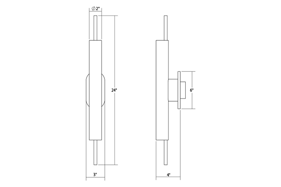 Sonneman Piccolo Encore LED Sconce - Polished Chrome