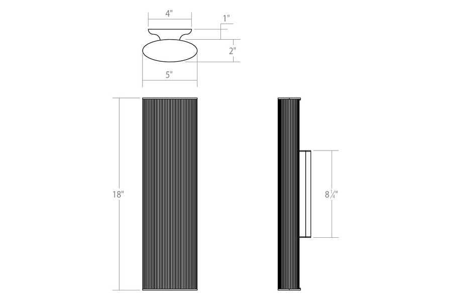 Sonneman Tuo LED Bath Bar - Satin Chrome, 18"