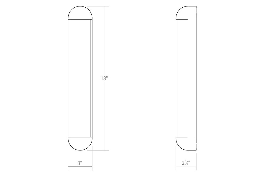 Sonneman Radio LED Bath Bar - Polished Chrome, 18"