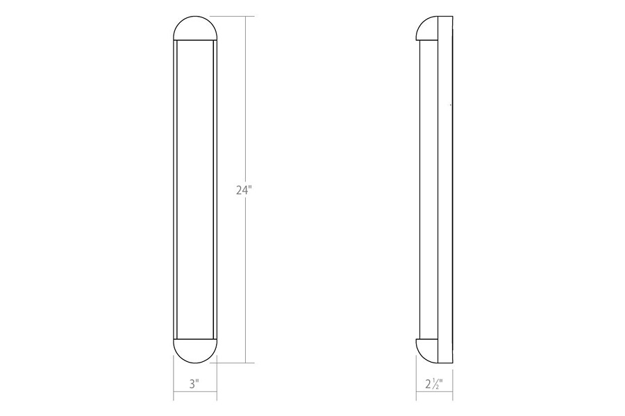 Sonneman Radio LED Bath Bar - Polished Chrome, 24"