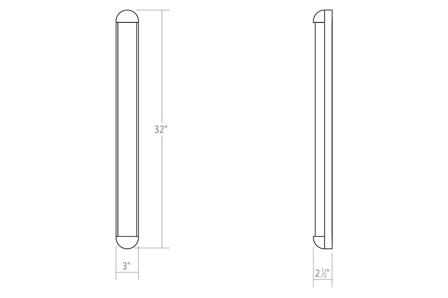 Sonneman Radio LED Bath Bar - Polished Chrome, 32"