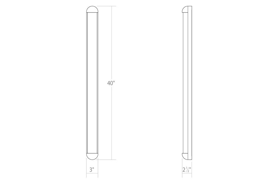 Sonneman Radio LED Bath Bar - Polished Chrome, 40"