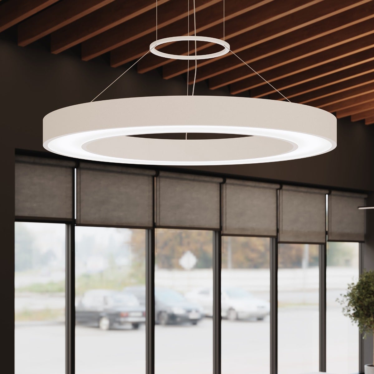 Sonneman Pi LED Pendant - Round Ring, 30", 3000K