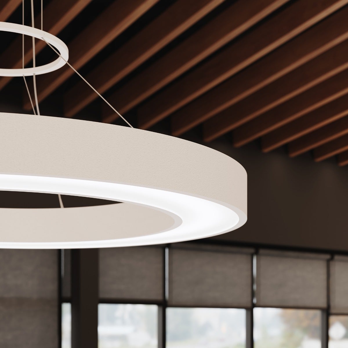 Sonneman Pi LED Pendant - Round Ring, 30", 3000K