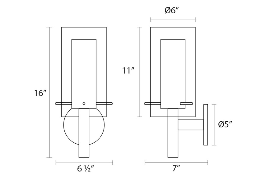 Sonneman - Zylinder Sconce