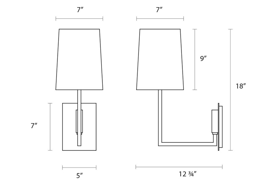 Sonneman - Verso Sconce