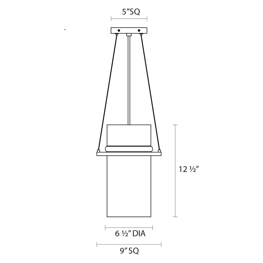 Sonneman - Square Ring Pendant