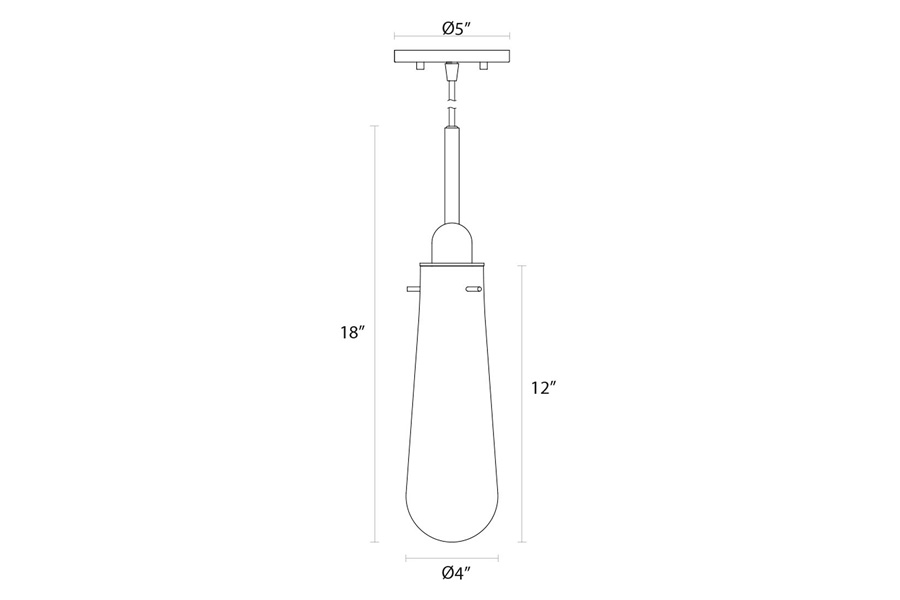 Sonneman - Teardrop Single Pendant