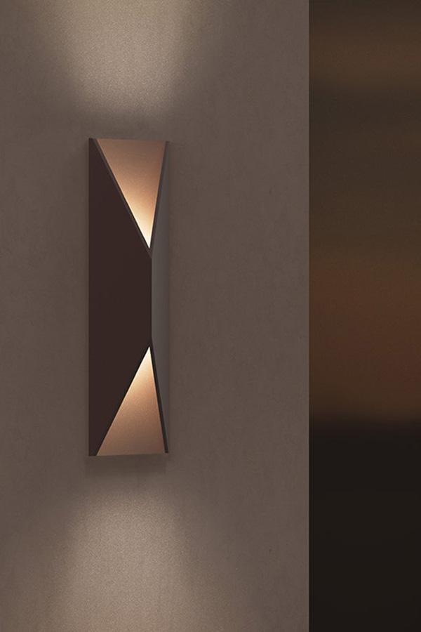 Sonneman Prisma LED Sconce - Textured Bronze, Tall