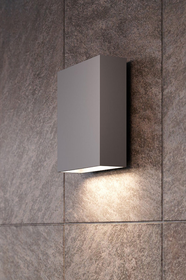 Sonneman Flat Box LED Sconce - Textured Gray